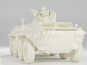 Vehicle set MAZ537G and BTR-82A Model 3D