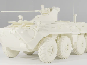 Vehicle set MAZ537G and BTR-82A 3D Model