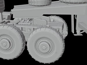 Vehicle set MAZ537G and BTR-82A 3D Model