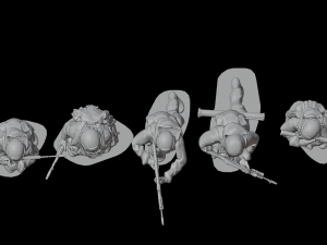 Set of soldiers in different poses Shooter pak 1 3D Модель