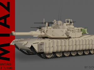 MBT M1A2 ABRAMS TUSK 2 Model 3D