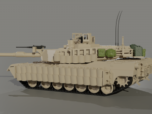 MBT M1A2 ABRAMS TUSK 2 Model 3D