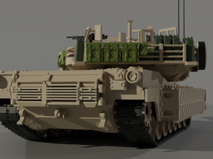 MBT M1A2 ABRAMS TUSK 2 Model 3D