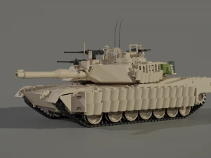 MBT M1A2 ABRAMS TUSK 2 3D Model