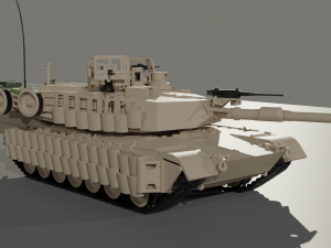 MBT M1A2 ABRAMS TUSK 2 Model 3D