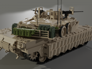 MBT M1A2 ABRAMS TUSK 2 Model 3D