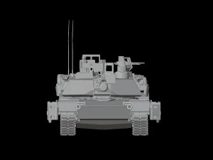 MBT M1A2 ABRAMS TUSK 2 3D Model