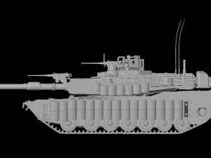 MBT M1A2 ABRAMS TUSK 2 Model 3D