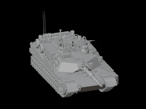MBT M1A2 ABRAMS TUSK 2 3D Model