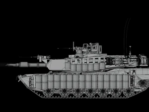 MBT M1A2 ABRAMS TUSK 2 3D Model