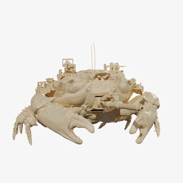 BIOTANK CRAB 3Dモデル .c4d .max .obj .3ds .fbx .stl .blend 