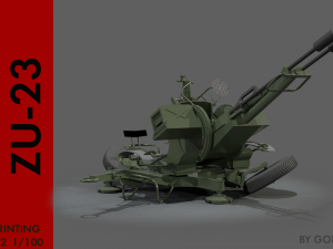 ZU-23-2 ANTI AIR 3Dモデル