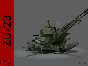 ZU-23-2 ANTI AIR 3D Model