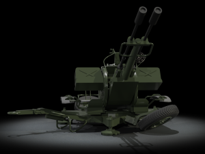 ZU-23-2 ANTI AIR 3Dモデル