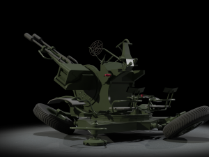 ZU-23-2 ANTI AIR 3Dモデル