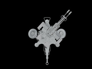 ZU-23-2 ANTI AIR 3Dモデル