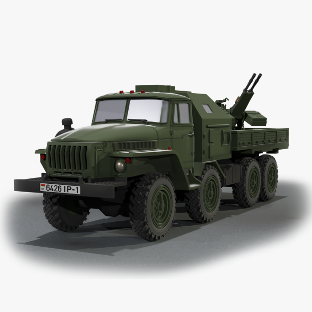 GUNTRAK URAL-4320 8X8 Modello 3D .c4d .max .obj .3ds .fbx .stl .blend 