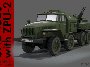GUNTRAK URAL-4320 8X8 Modello 3D