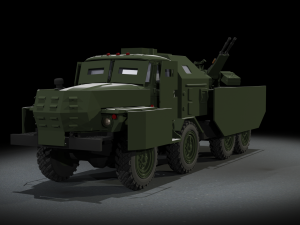 GUNTRAK URAL-4320 8X8 Modello 3D