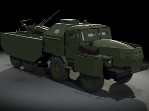 GUNTRAK URAL-4320 8X8 Modello 3D