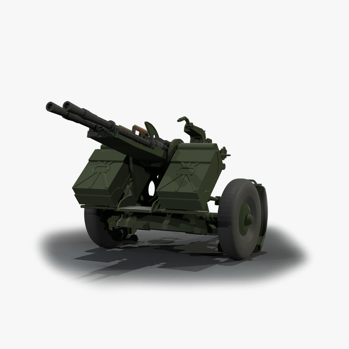 ZPU-2 ANTI AIR 3D Model .c4d .max .obj .3ds .fbx .stl .blend 