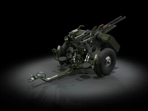 ZPU-2 ANTI AIR 3D Model