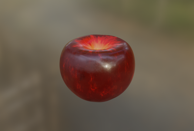 A Apple 3D 모델 .c4d .max .obj .3ds .fbx .stl .blend