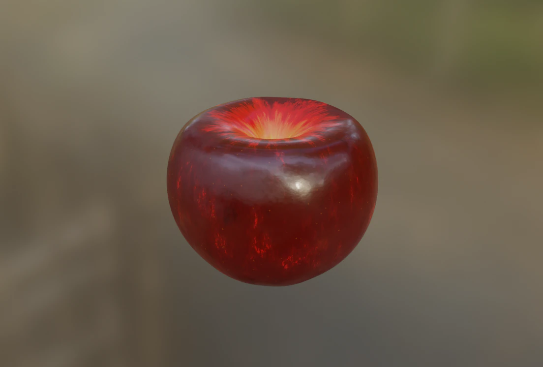 A Apple 3D Model .c4d .max .obj .3ds .fbx .stl .blend 