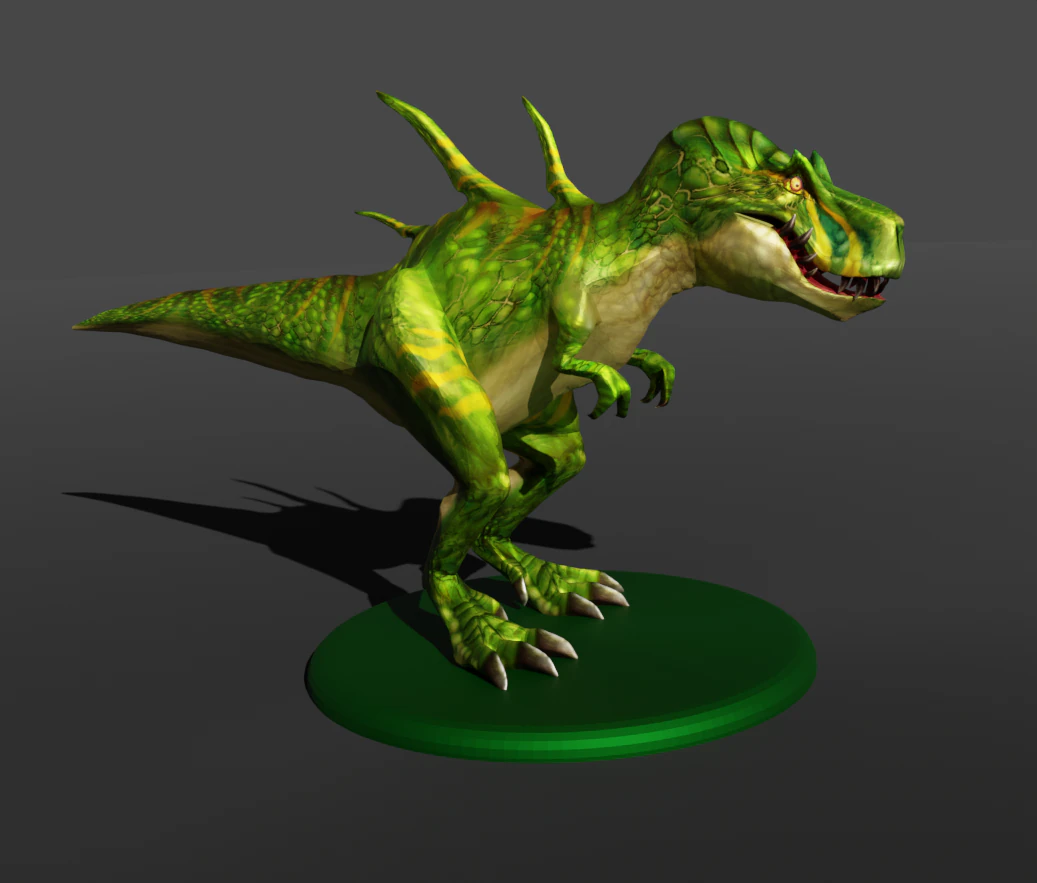 T-Rex 3D Print Model .c4d .max .obj .3ds .fbx .stl .blend 