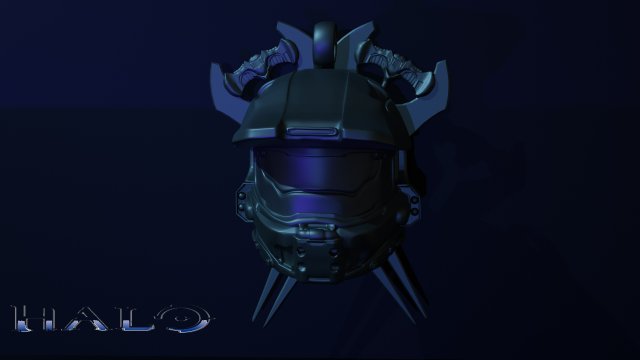 Halo 3D प्रिंट मॉडल .c4d .max .obj .3ds .fbx .stl .blend 