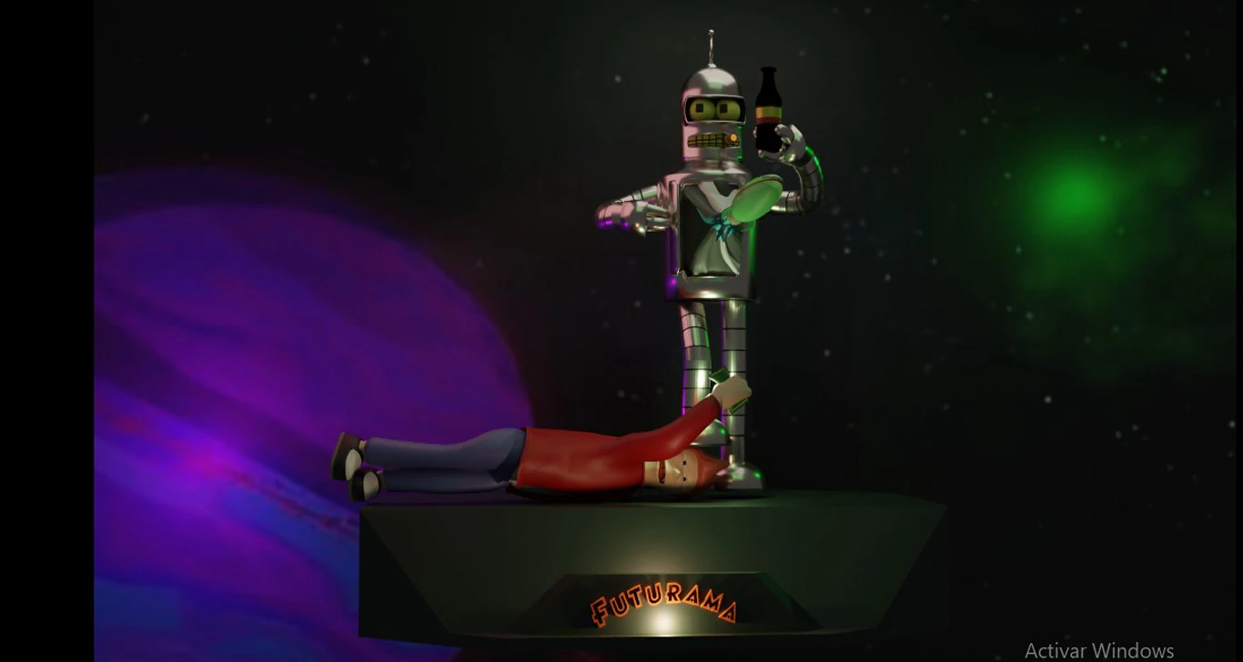 Futurama 3D printmodel .c4d .max .obj .3ds .fbx .stl .blend 