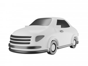 White Car 3D 模型