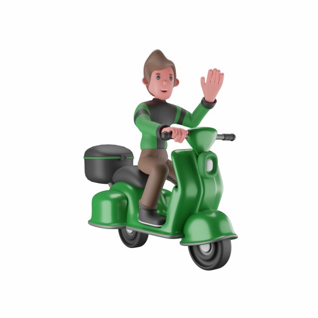 Motorcycle Taxi Online 3D 模型 .c4d .max .obj .3ds .fbx .stl .blend 