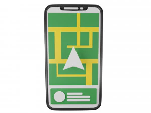 Telefonnavigation 3D Modell