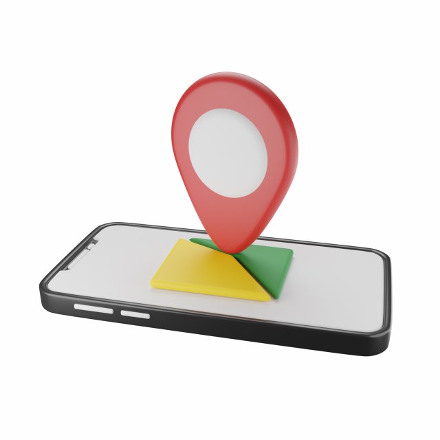 Mobile Map Modelo 3D .c4d .max .obj .3ds .fbx .stl .blend 