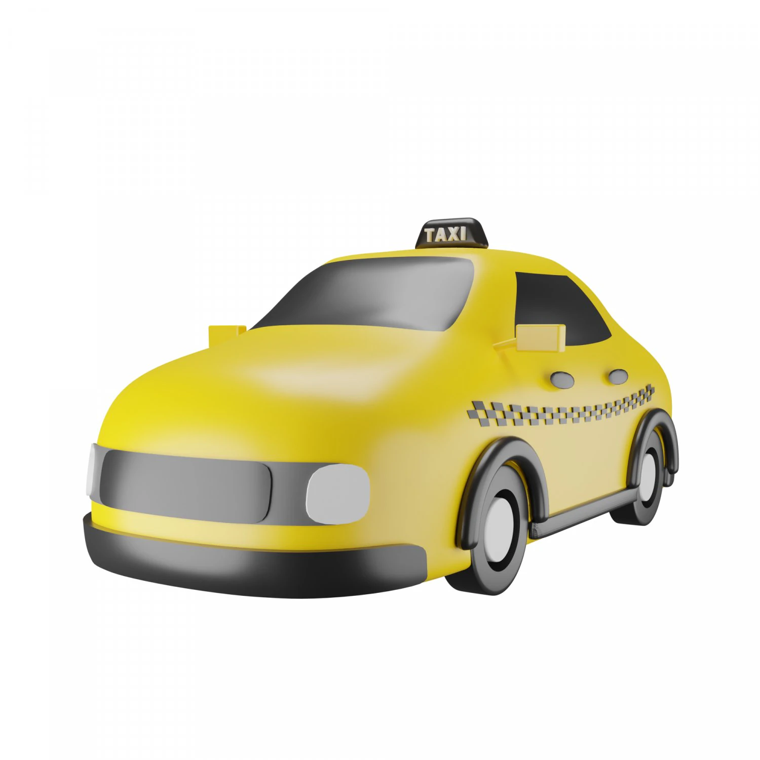 Taxi 3D Model .c4d .max .obj .3ds .fbx .stl .blend 