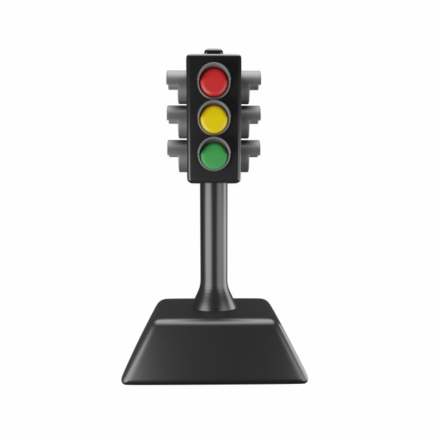 Traffic Light 3D Model .c4d .max .obj .3ds .fbx .stl .blend 