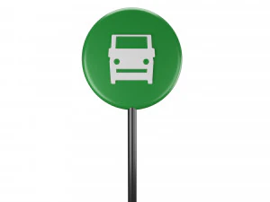 Przystanek autobusowy Model 3D