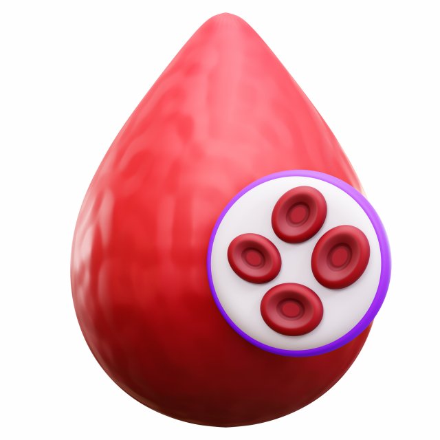 Blood Cells 3D Модель .c4d .max .obj .3ds .fbx .stl .blend 