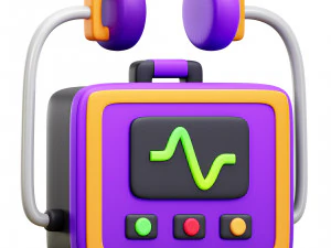 Defibrilator Model 3D