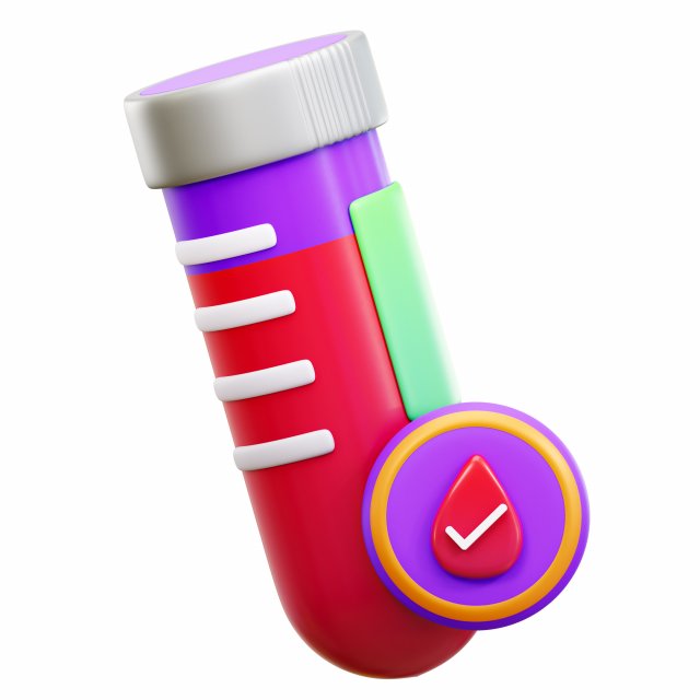 Blood Test 3D Model .c4d .max .obj .3ds .fbx .stl .blend 