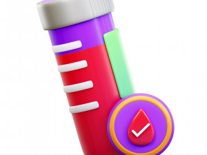 Blood Test Model 3D