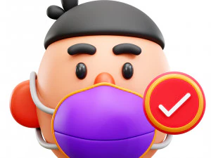 M&aacute;scara facial Modelo 3D