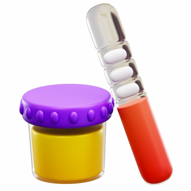 Urine Test 3D Model .c4d .max .obj .3ds .fbx .stl .blend 