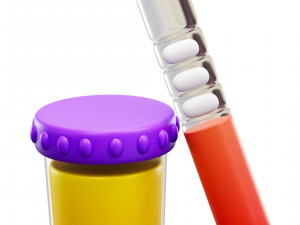 Urine Test Model 3D