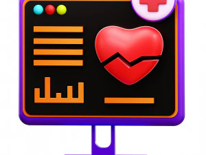 Elektrokardiogram Model 3D