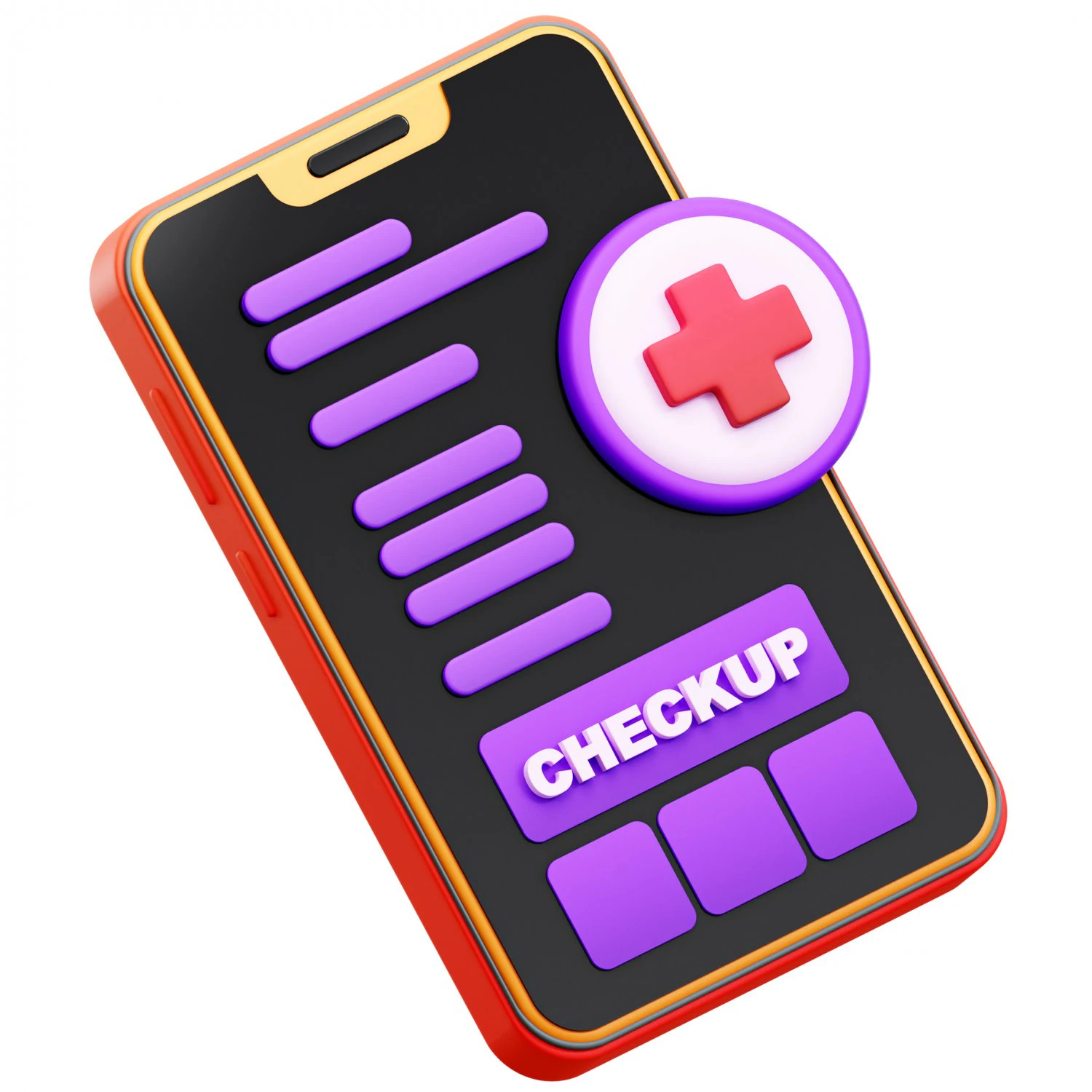 Medical App 3D Model .c4d .max .obj .3ds .fbx .stl .blend 