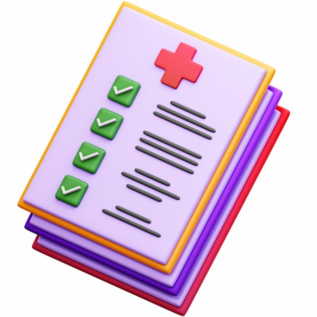 Medical Report 3D Модель .c4d .max .obj .3ds .fbx .stl .blend 