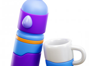 Water Bottle 3D Model