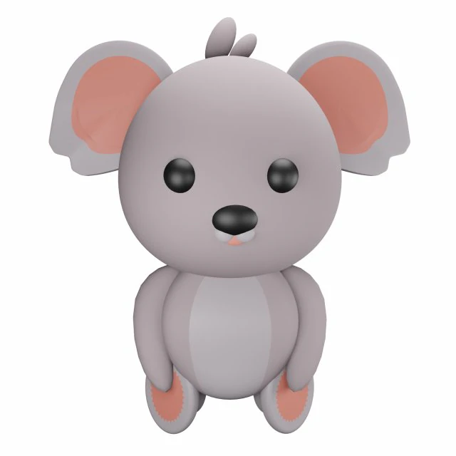 Orso Koala Modello 3D .c4d .max .obj .3ds .fbx .stl .blend 